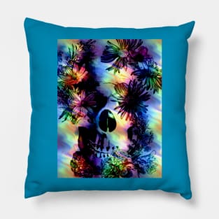 FLOWERS AND DEATH Pillow