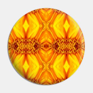 Golden Yellow Sunflower Pattern 10 Pin