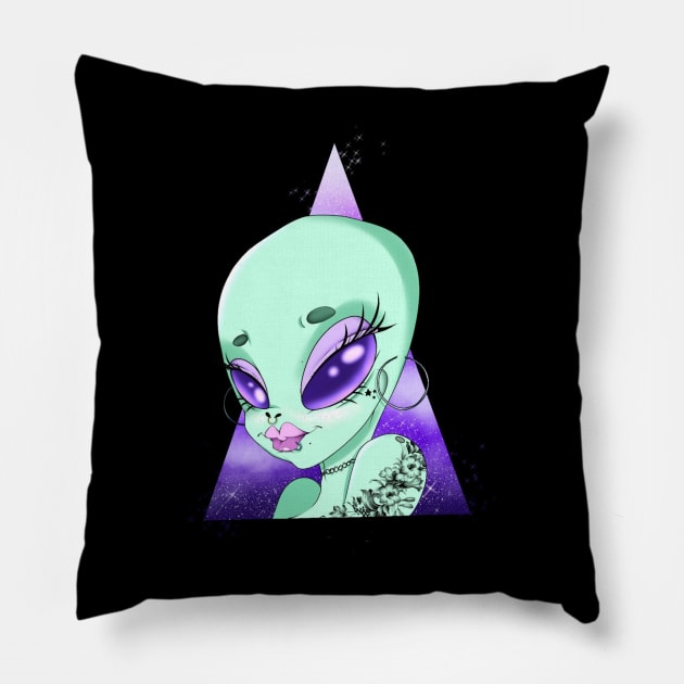 The Alien Girl Pillow by YaR Comics