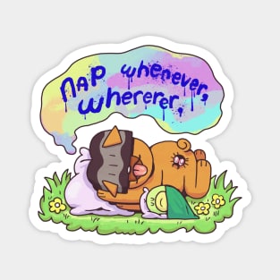 nap whenever, wherever Magnet