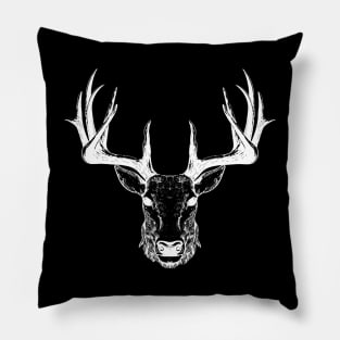 Deer With Big Antler Pillow