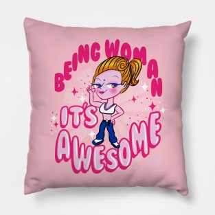 Girl power Just a Girl Pillow