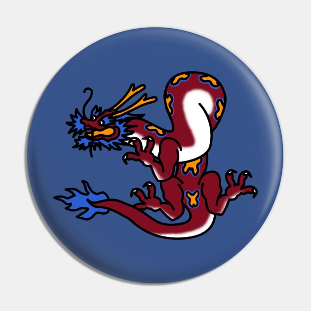 Red Dragon Pin by kmtnewsman