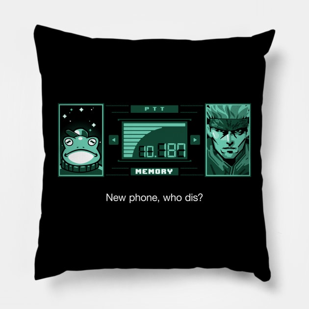 New Phone Who Dis? Pillow by mannypdesign