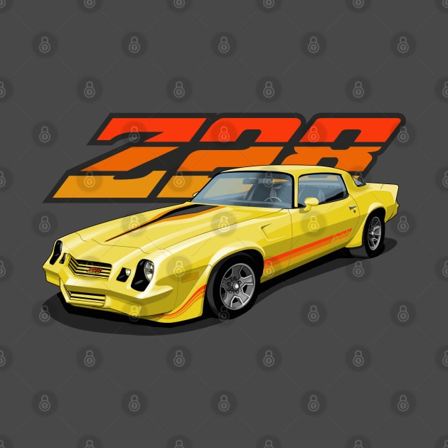 1981 Chevrolet Camaro Z28 in yellow by candcretro