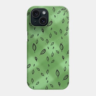 Falling Leaves Greenery Pattern Phone Case