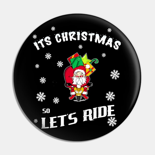 Sportbike Its Christmas So Lets Ride!  Biker Motorcycle t shirt Pin by Antzyzzz