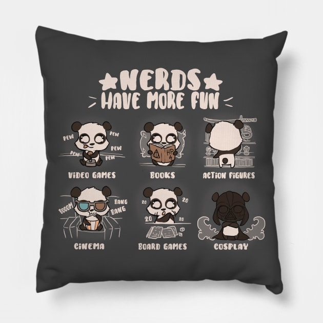 Nerds Have Fun Pillow by xMorfina