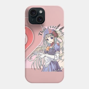 Crazy anime lady maid Phone Case