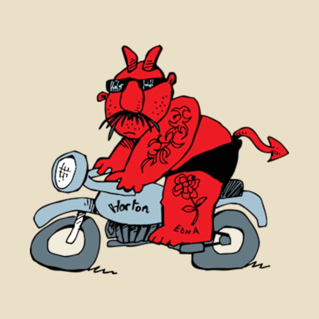 Devil on two wheels by vectormutt