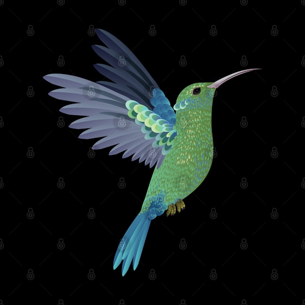 Hummingbird Realistic by KC Happy Shop