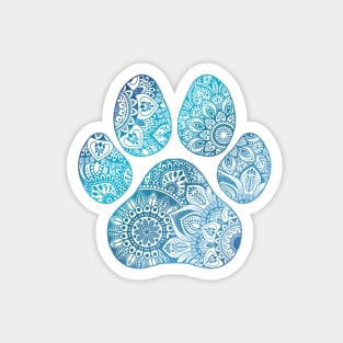 Mandala paw print Magnet