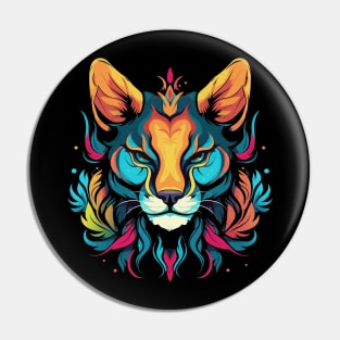 Caracal Smiling Pin