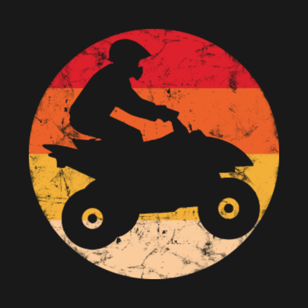 Disover Vintage ATV 4 Wheeler Shirt Silhouette Retro Quad - Atv 4 Wheelers - T-Shirt