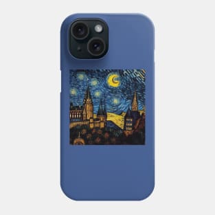 Starry Night Wizarding School Van Gogh Phone Case