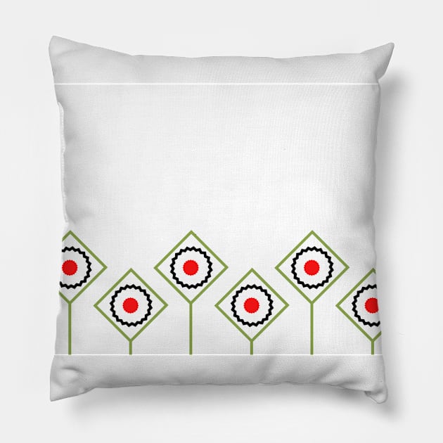 01 patrón flores Pillow by JARTE