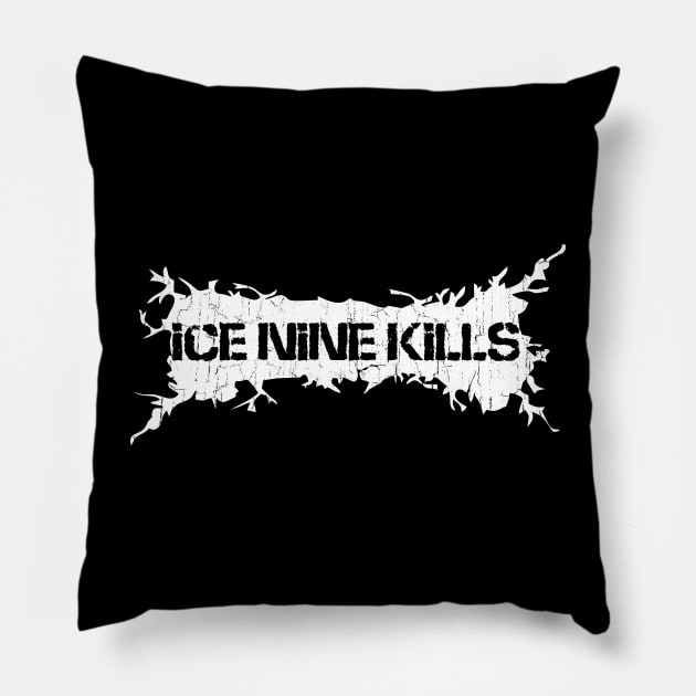 White Distressed - Ice Nine Kill Pillow by PASAR.TEMPEL