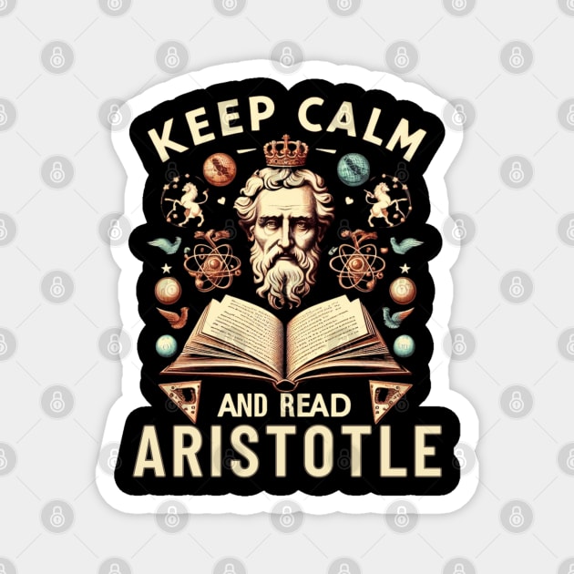 Aristotle art and quote for stoicism lovers Magnet by CachoGlorious