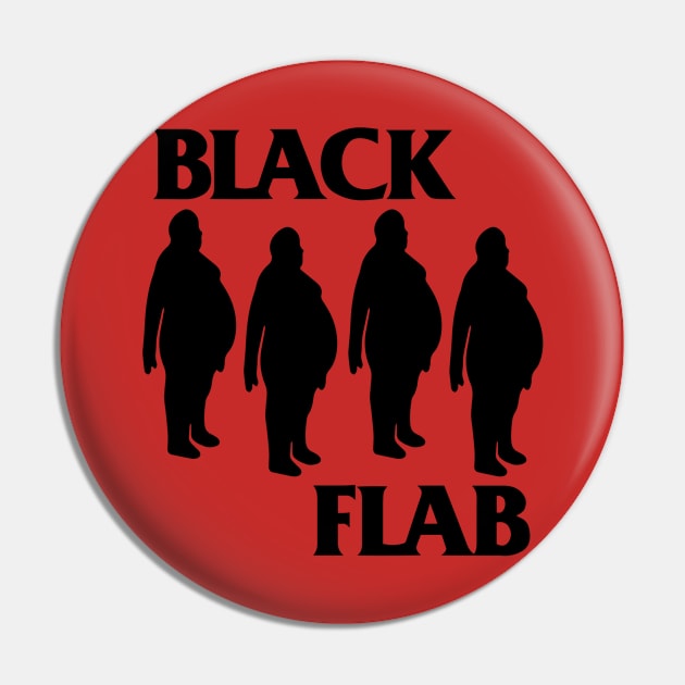 BLACK FLAB Pin by Pop Spider Store