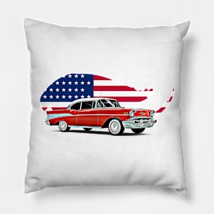 Bel Air USA Print Pillow