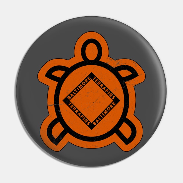 Historic Baltimore Terrapins Baseball Pin by LocalZonly