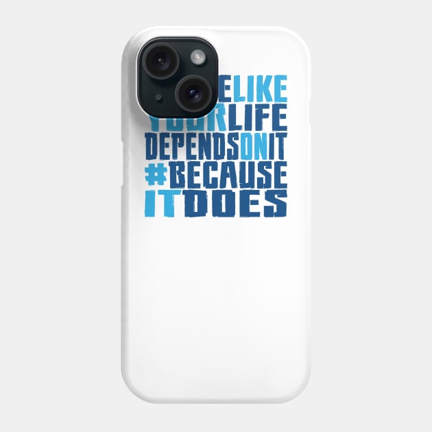 #VOTE4LIFE - Blue Phone Case by RaygunTeaParty