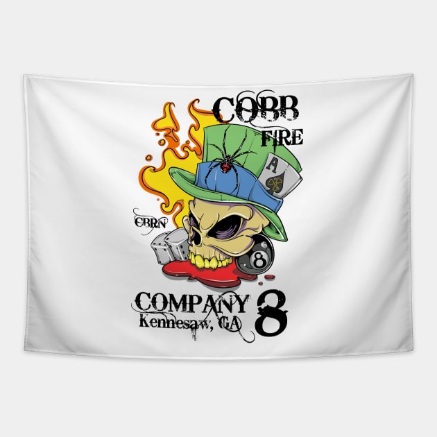 Cobb County Fire Station 8 Tapestry by LostHose