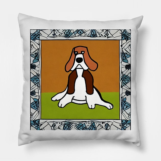 Beagle for Dog Lover 2023 Pillow by Foul Way