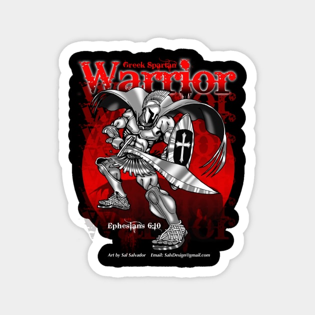 Warrior Series - Greek Spartan Warrior Magnet by MyTeeGraphics