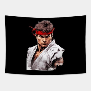 Ryu Street Fighter Design Tapestry