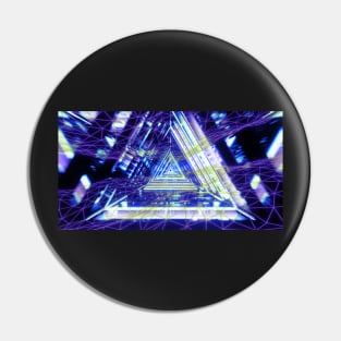 Futuristic triangles Pin