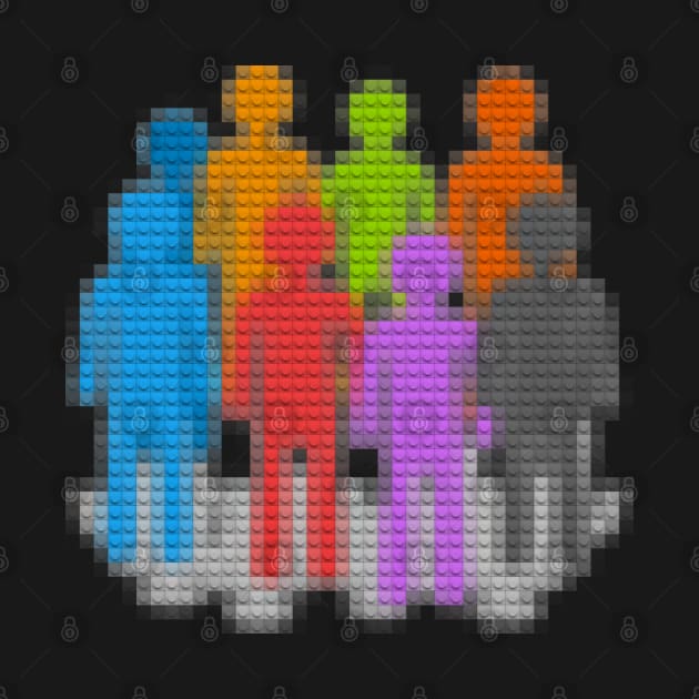 Brick People in Colors by DesignIndex