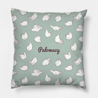 Flock of Doves (sage) Pillow