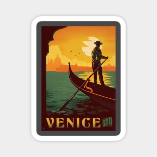 Vintage Travel Poster - Venice, Italy Magnet