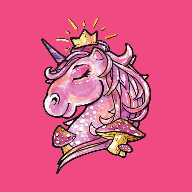 Rainbow Cute Pink Magical Unicorn - Funny Dabbing Unicorns by zeeshirtsandprints