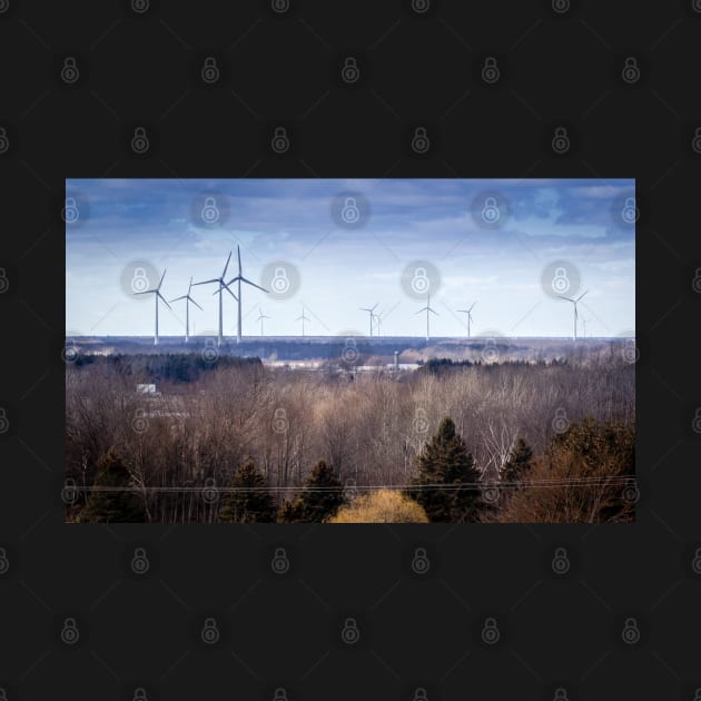 Wind Turbines On The Horizon by Robert Alsop