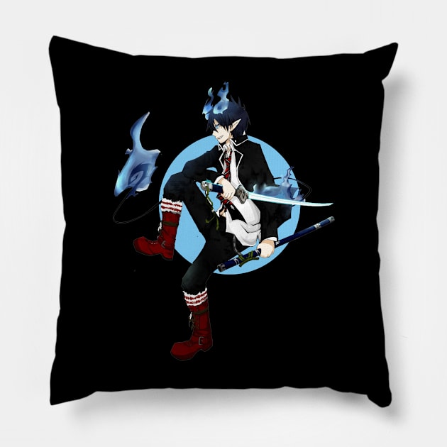 ao no rin Pillow by Sparkledoom