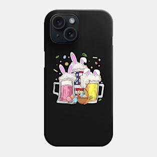 Easter Bunny Beer Egg Drinking Party Amarican Flag Phone Case