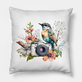 Spring Floral Camera Pillow