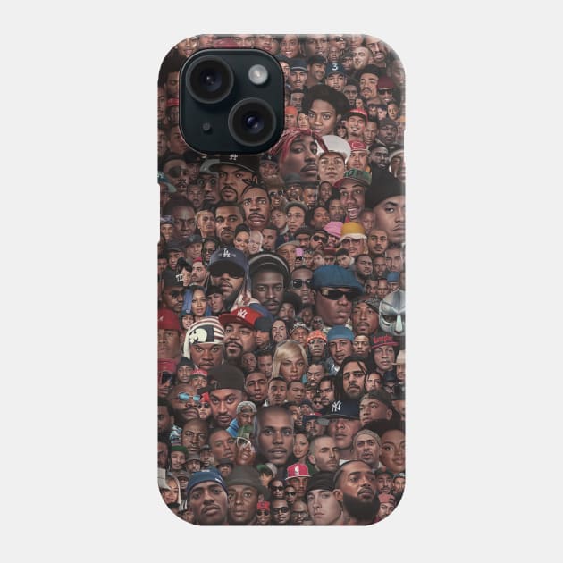 Hip-Hop Heads Phone Case by Art Simpson