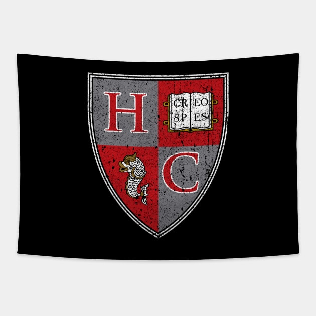 Hearst College Crest Tapestry by huckblade