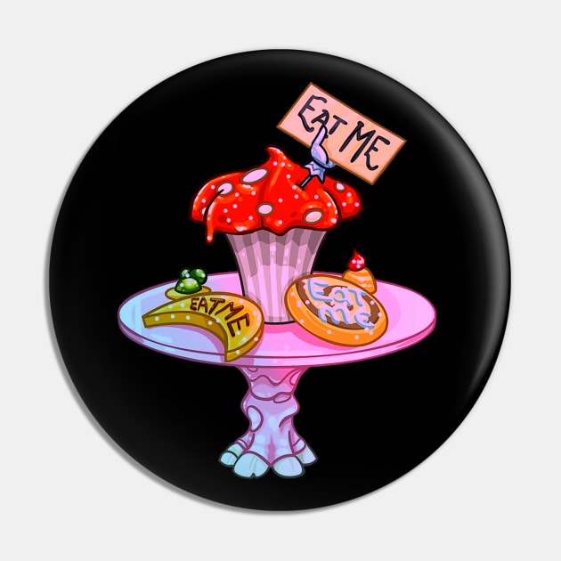 Eat Me Desserts (Alice in Wonderland) Pin by SpellsSell