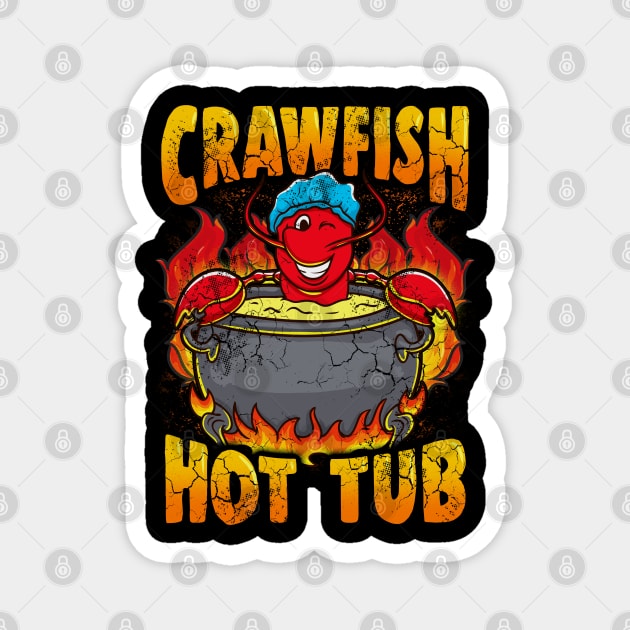 Crawfish Hot Tub Magnet by E