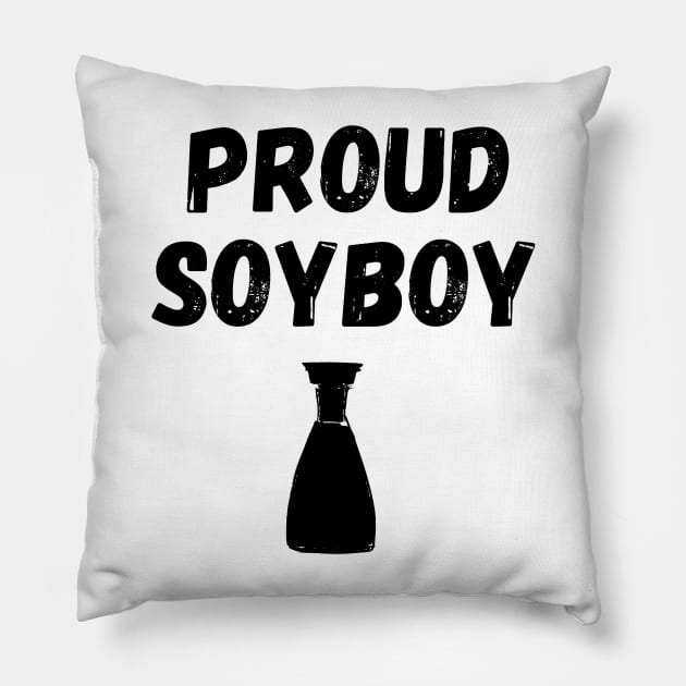 Proud Soyboy Asian Joke Design Pillow by AZNSnackShop