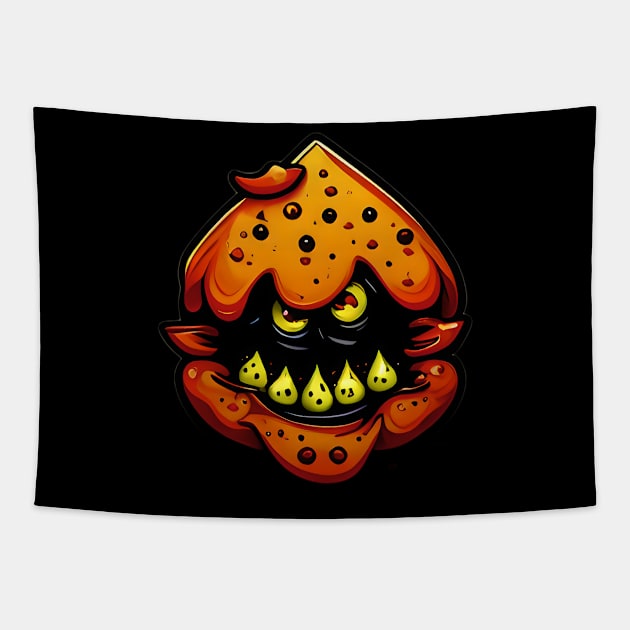 Orange Monster Tapestry by Gameshirts