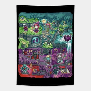 Video game level detailed RPG Tapestry