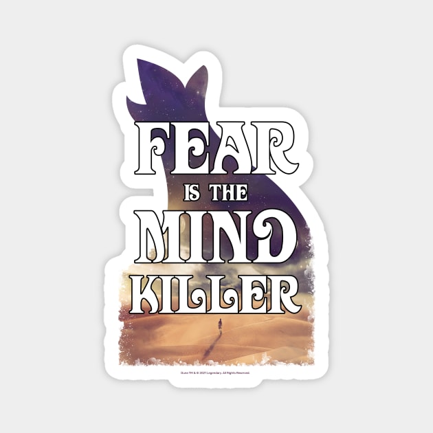 Fear Is The Mind Killer Sand Dunes Vintage Magnet by Dream Artworks