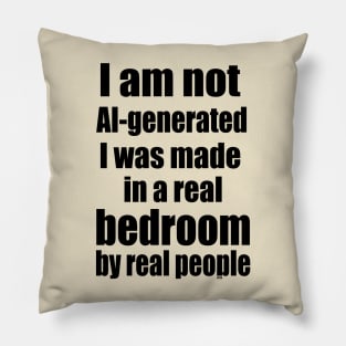 Not AI-generated Pillow