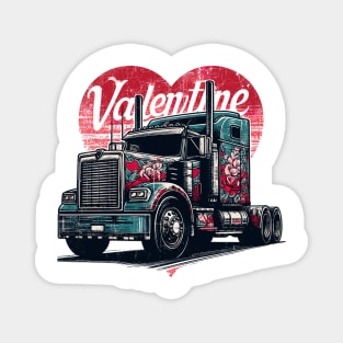 Valentine truck Magnet