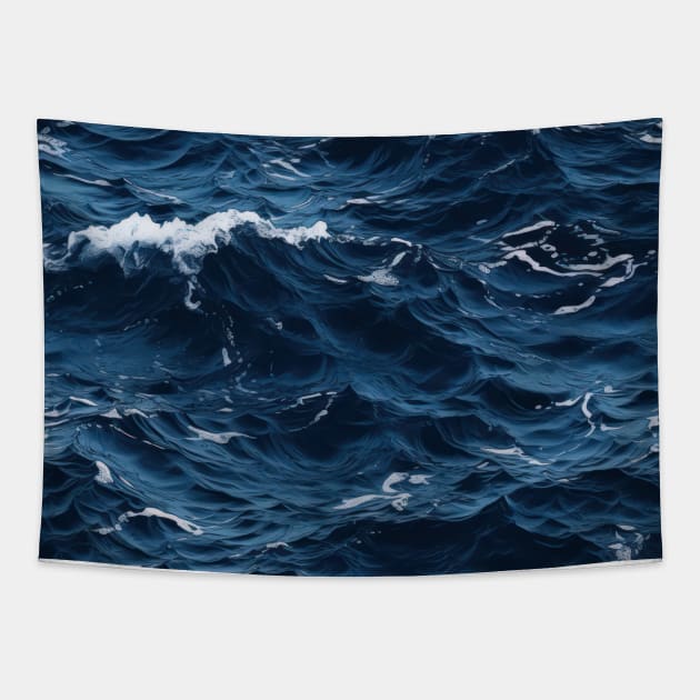 Midnight Serenade: Photorealistic Ocean Whispers Tapestry by star trek fanart and more